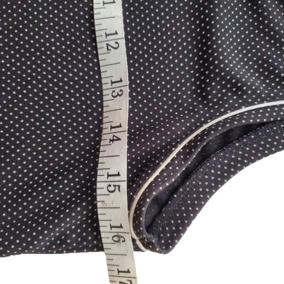 Dkny Small Black Polka Dot Sleeveless Tank Top 90s - Picture 4 of 5